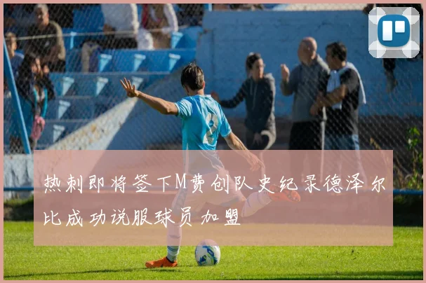 热刺即将签下M费创队史纪录德泽尔比成功说服球员加盟